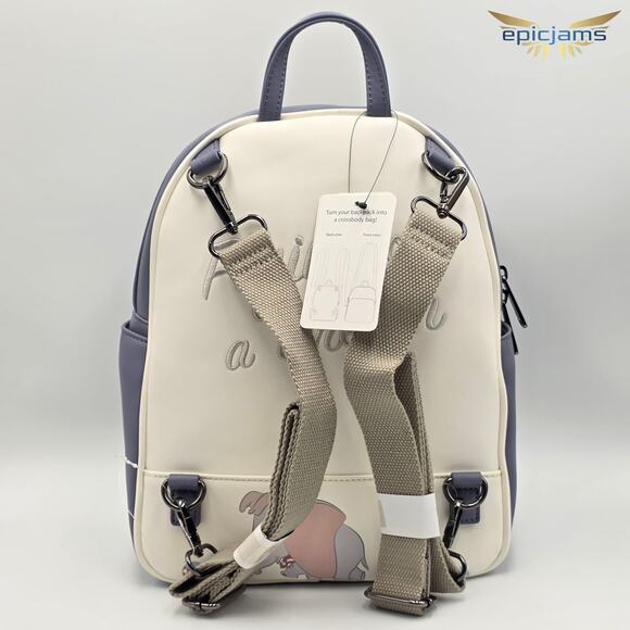 Loungefly Disney Dumbo Flying On a Dream Mini Backpack New Exclusive Rare - Picture 5 of 6
